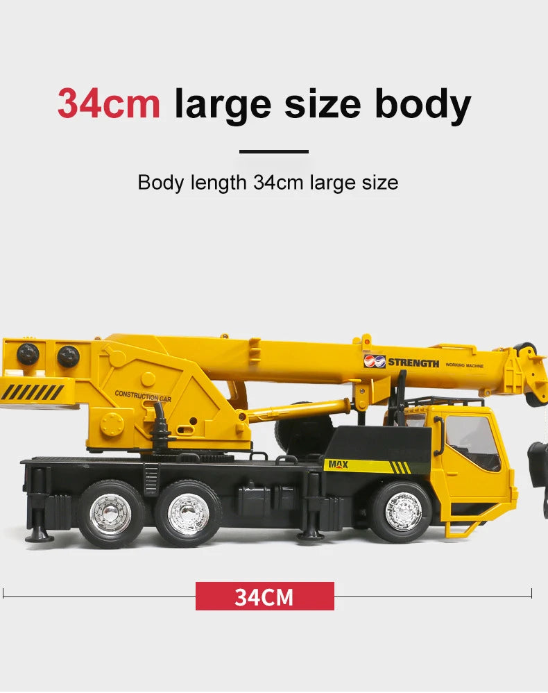 Construction Engineering CRANE Model Remote Control Alloy Transporter