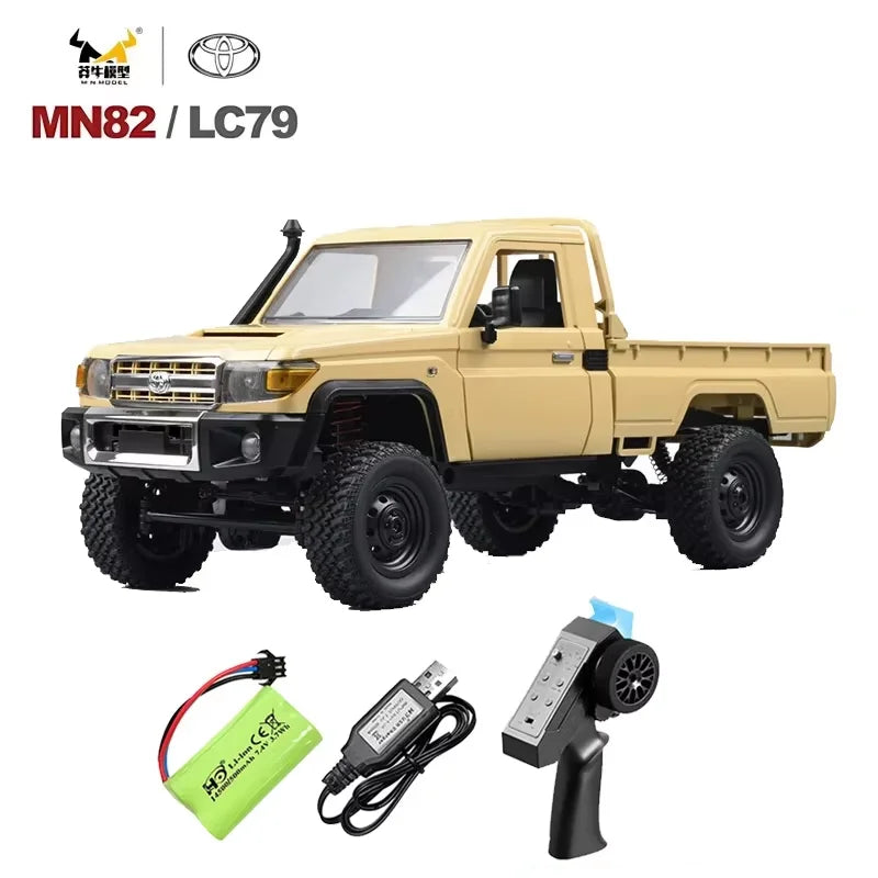MN82 1:12 Retro with LED Lights, Full Scale Analog LC79, Four-wheel RC Car