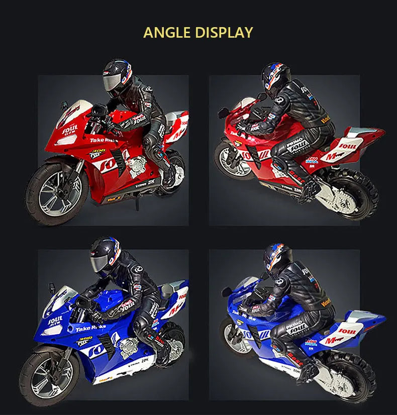 RC Motorcycles Toys, 1/6 Electric, High Speed 4CH Remote Control