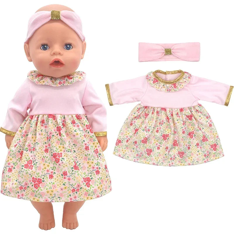 38cm Doll Clothes Pants Elephant Set for 17 Inch Doll Pajama Set Toys Wear