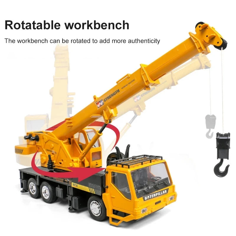 Construction Engineering CRANE Model Remote Control Alloy Transporter