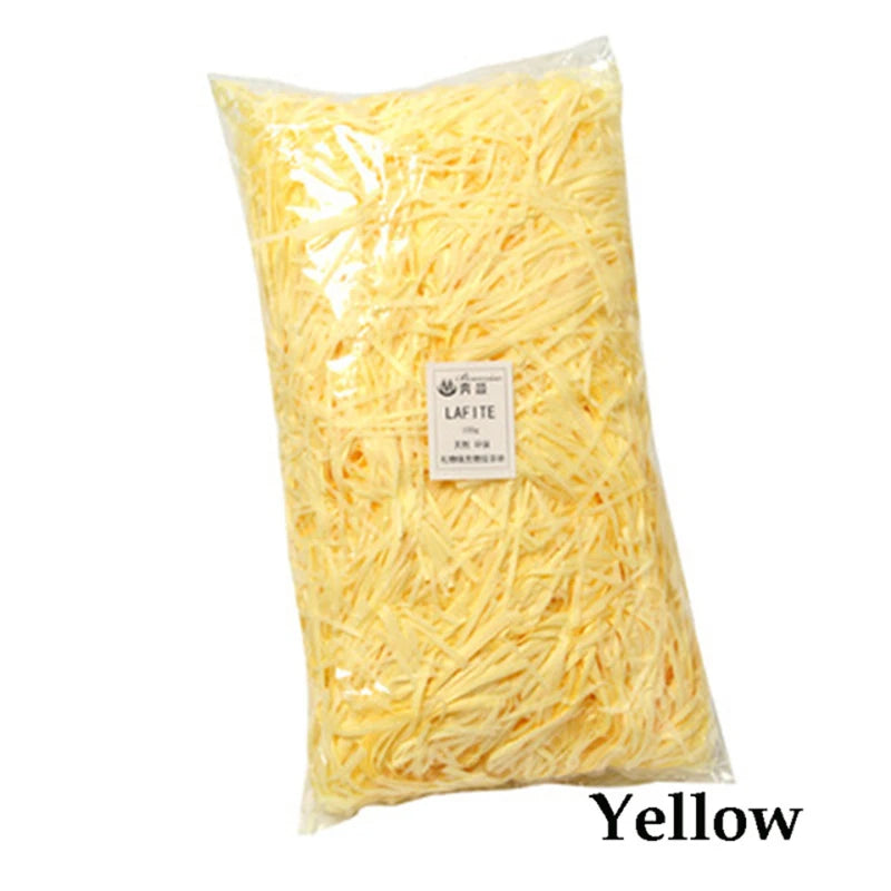 100g Colorful Shred Crinkle Paper Raffia Shredded Confetti Birthday Gift Box Filling Material Wedding Party DIY Packaging Decor