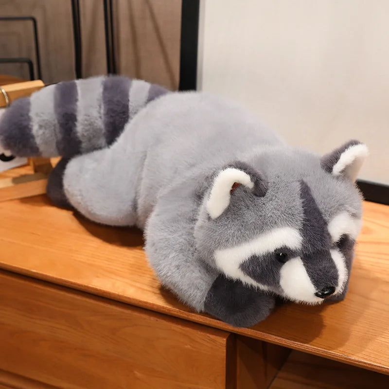 40/55cm Kawaii Raccoon Plush Toy Lovely Raccoon Cute Soft Stuffed Animals