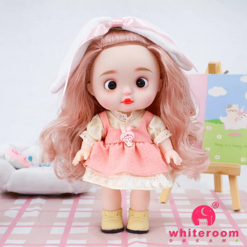 Dolls Toys Girl Doll Big Head Cute Baby Festival Gift Reborn Kids Dolls For Girls 25cm