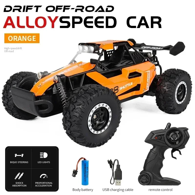 New RC Car 1:16 2.4Gh 20KM/H Model With LED Lights 2WD Off-road Remote Control