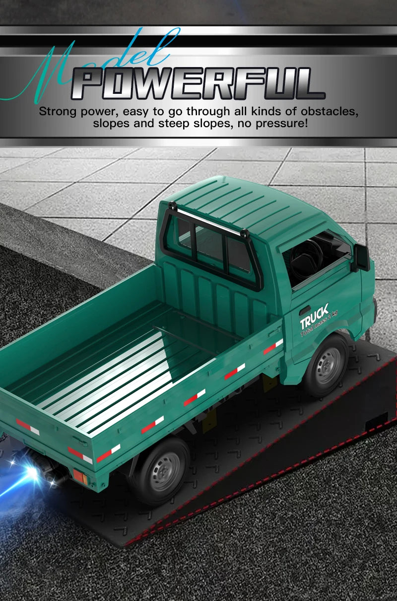 1:16 2.4GHZ RC Car Simulation Climbing Truck With Spray and LED Lights