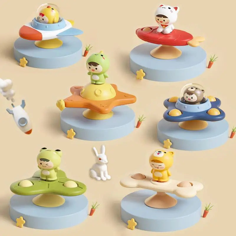 Montessori Toys for Toddlers Games Sensory Toy Funny Suction Cup Spinner