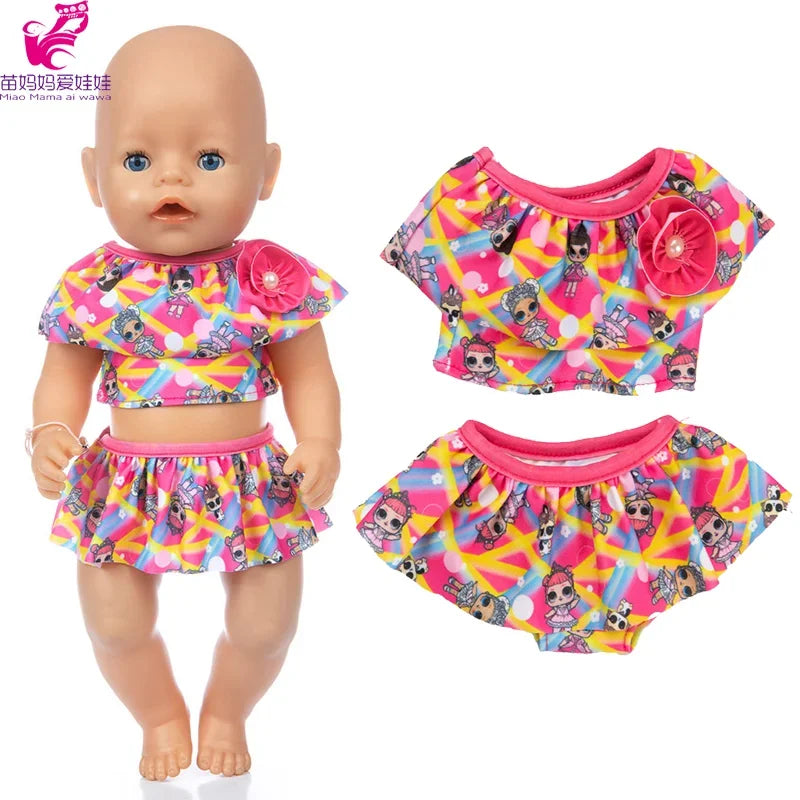 38cm Doll Clothes Pants Elephant Set for 17 Inch Doll Pajama Set Toys Wear