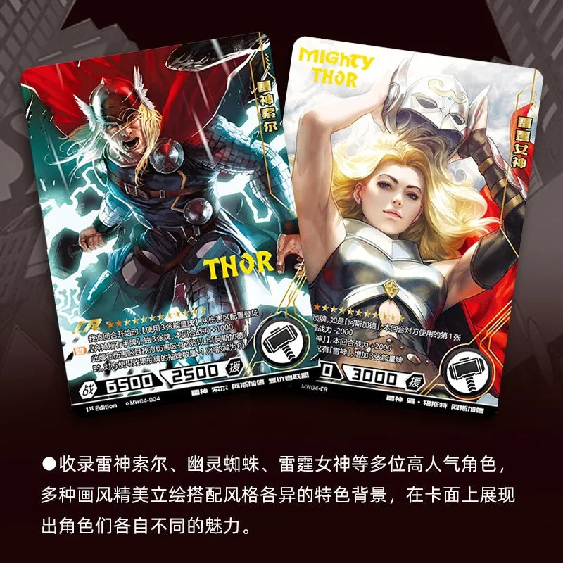 Marvel Card Avengers Set Card Spider-Man, Iron Man