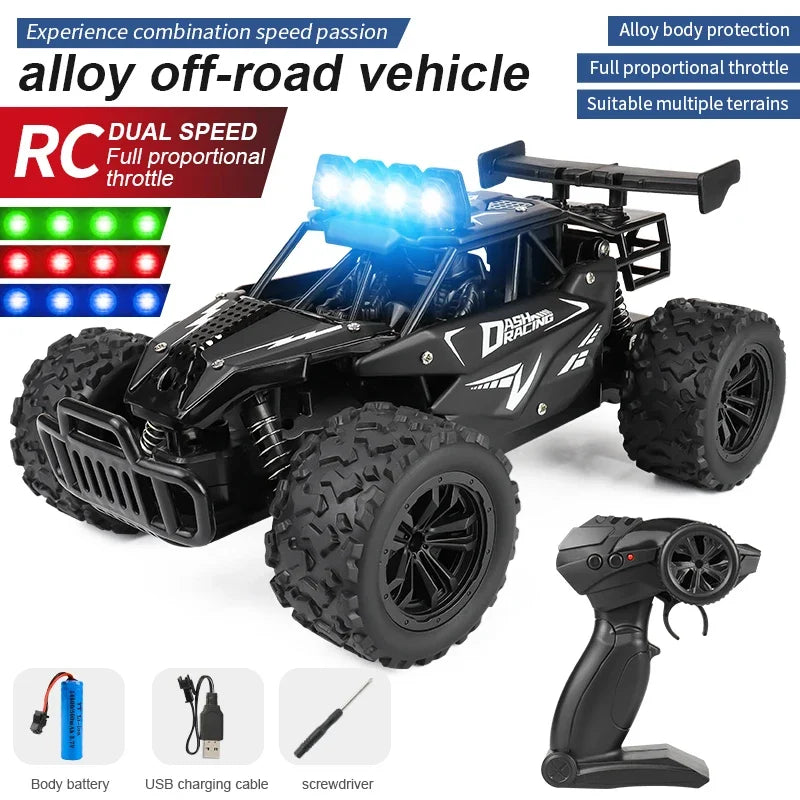 1:16 2.4G 20km/H Model With LED Lights 2wd Off-Road Remote Control car