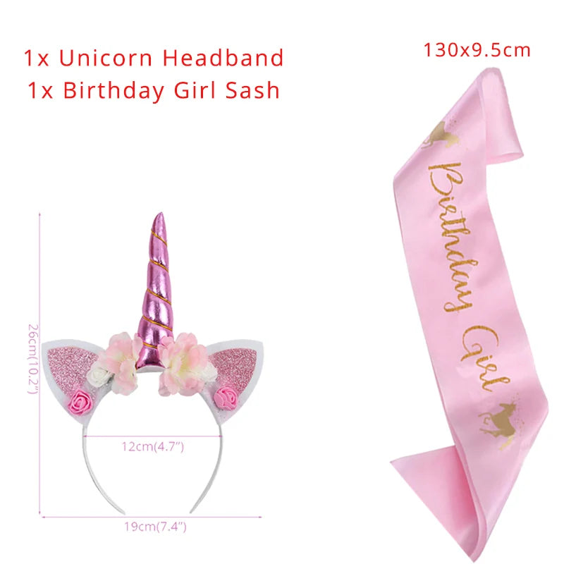 Unicorn Plate Napkin Cups Unicorn Party Supplies Balloons Kids Birthday Party Decoration Baby Shower Girl Kid Birthday Supplies