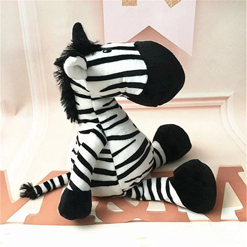 25CM Jungle Animal Plush Toys Plush Dog Zebra Elephant Lion Fox Giraffe