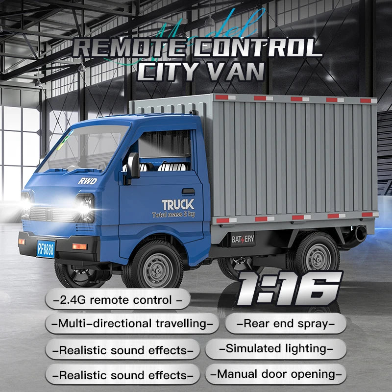 1:16 2.4GHZ RC Car Simulation Climbing Truck With Spray and LED Lights