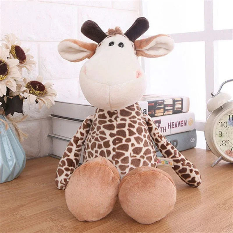25CM Jungle Animal Plush Toys Plush Dog Zebra Elephant Lion Fox Giraffe