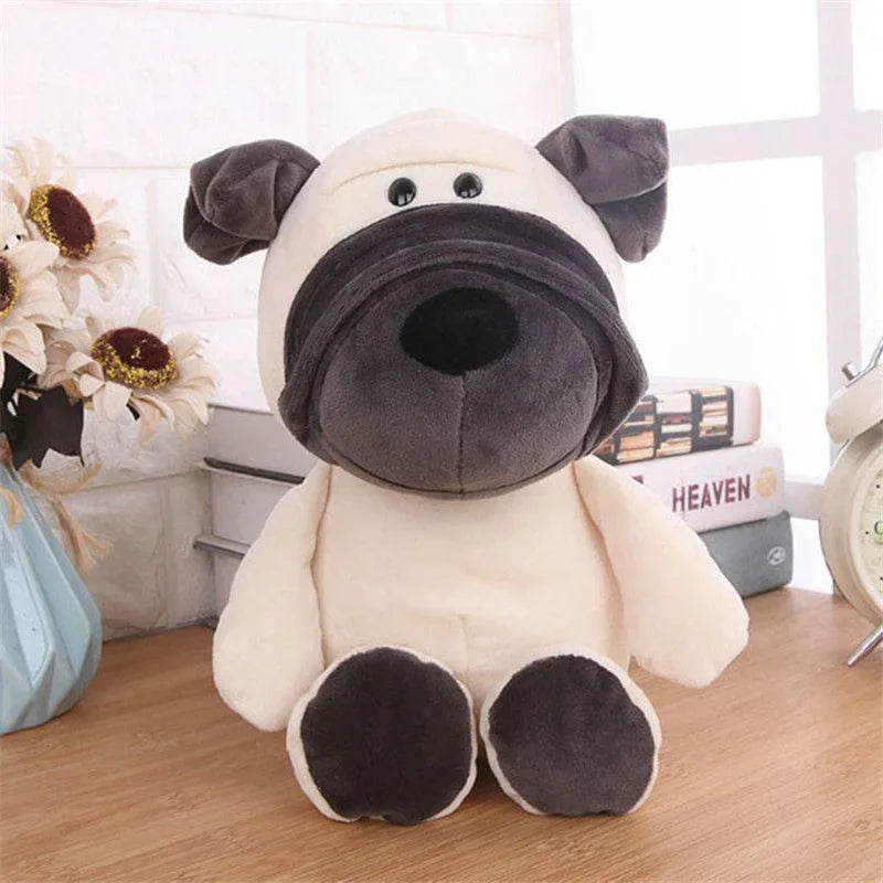 25CM Kawaii Jungle Animal Plush Forest Animal Dog Zebra Elephant Lion Fox Giraffe
