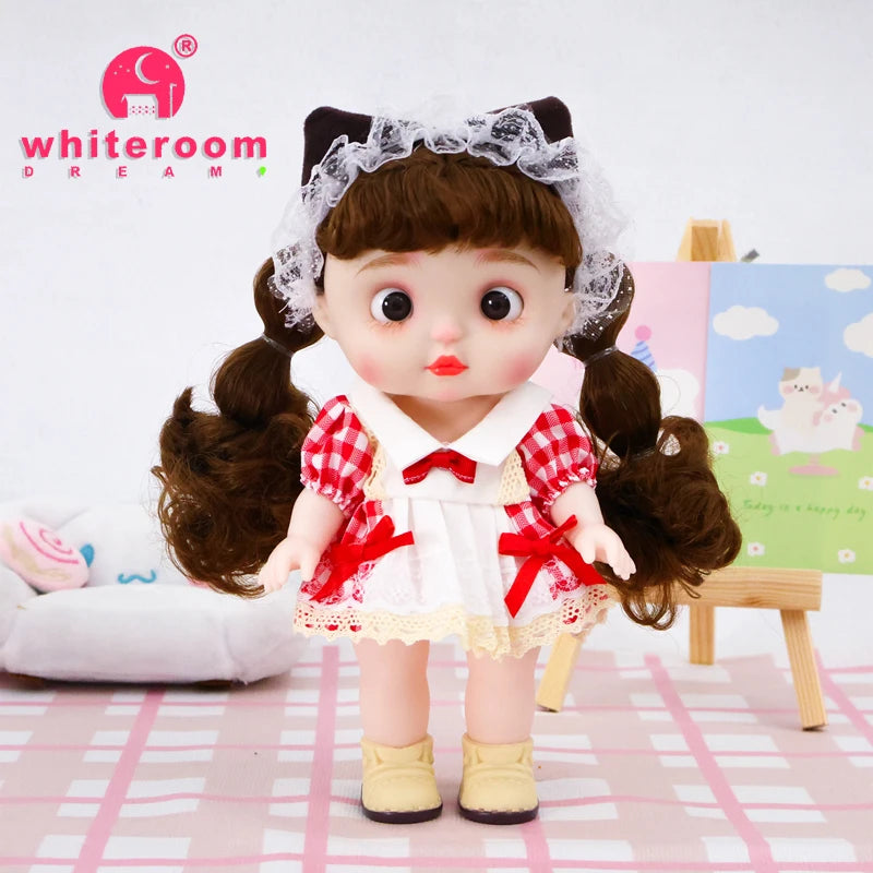 Dolls Toys Girl Doll Big Head Cute Baby Festival Gift Reborn Kids Dolls For Girls 25cm
