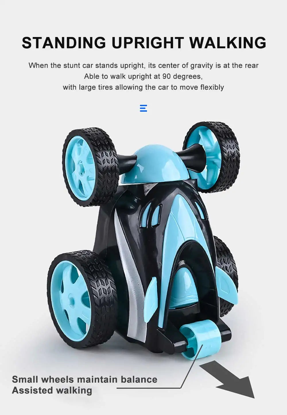 Remote Control Car - Rc Stunt Car, 360 Degree Rotation Racing Car, Flip and Roll