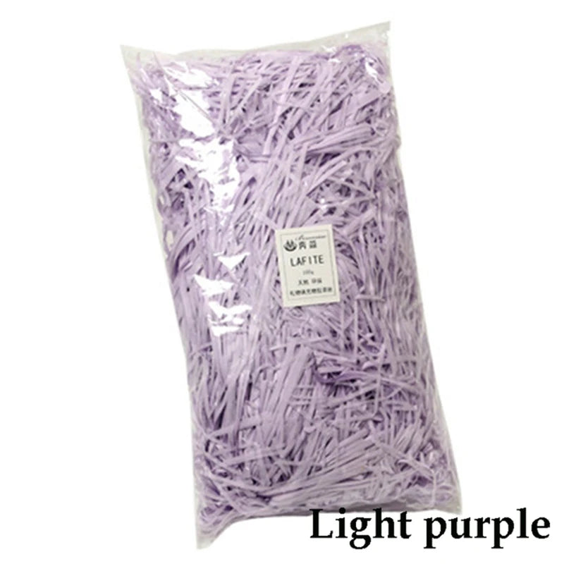 100g Colorful Shred Crinkle Paper Raffia Shredded Confetti Birthday Gift Box Filling Material Wedding Party DIY Packaging Decor