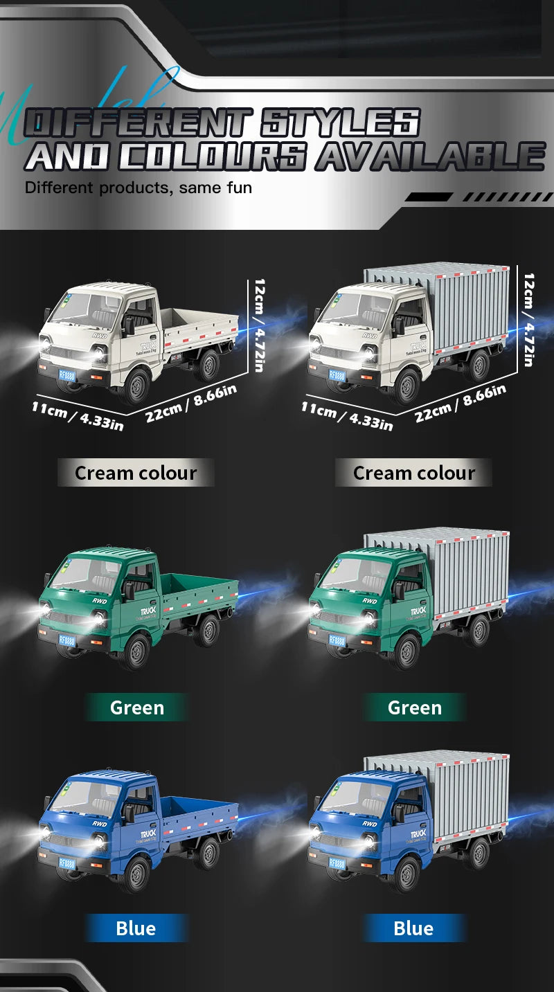 1:16 2.4GHZ RC Car Simulation Climbing Truck With Spray and LED Lights