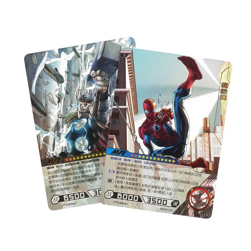 Marvel Card Avengers Set Card Spider-Man, Iron Man