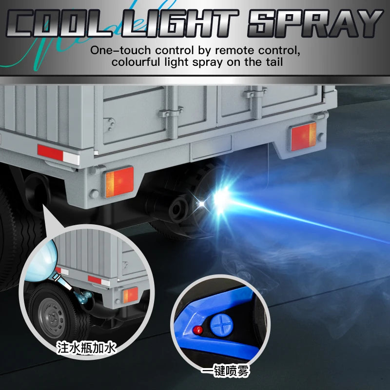 1:16 2.4GHZ RC Car Simulation Climbing Truck With Spray and LED Lights