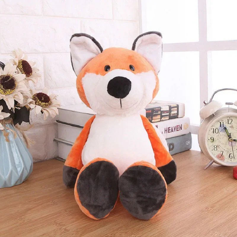 25CM Jungle Animal Plush Toys Plush Dog Zebra Elephant Lion Fox Giraffe