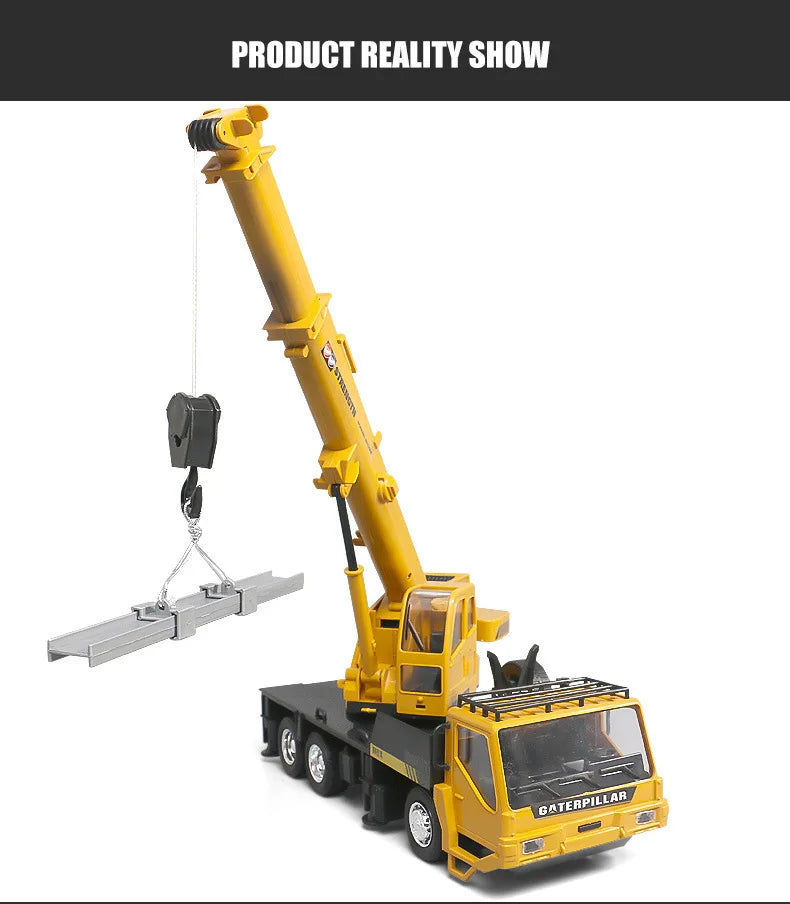 Construction Engineering CRANE Model Remote Control Alloy Transporter