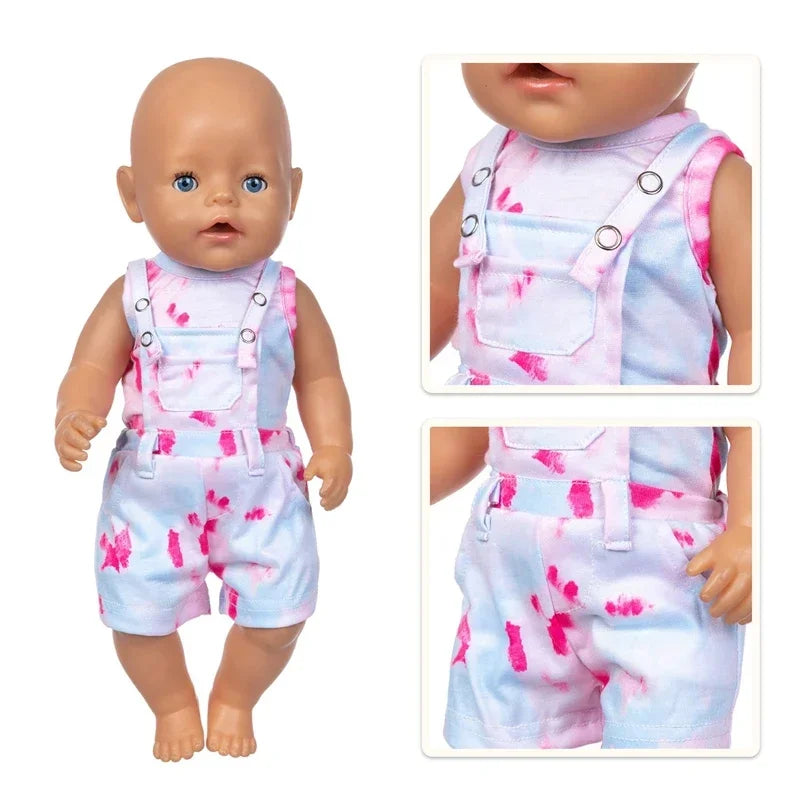 38cm Doll Clothes Pants Elephant Set for 17 Inch Doll Pajama Set Toys Wear