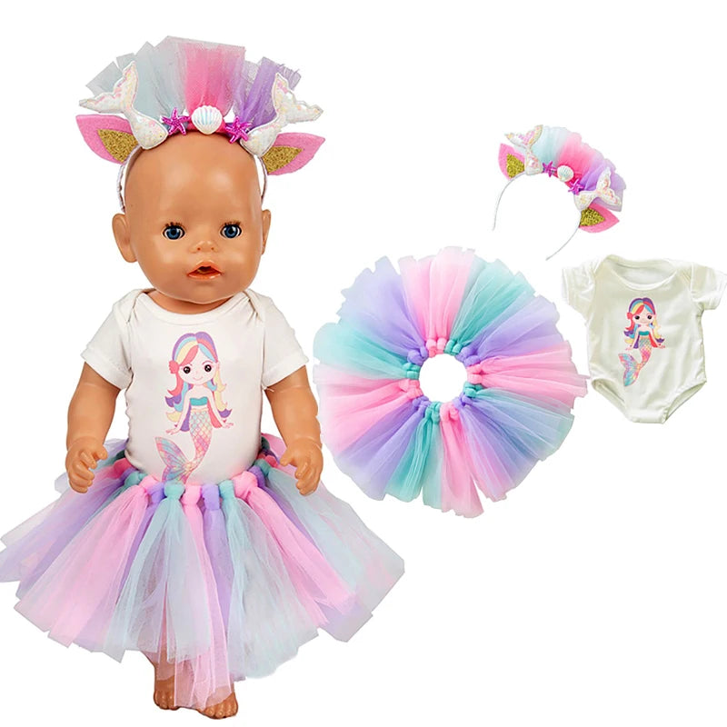 38cm Doll Clothes Pants Elephant Set for 17 Inch Doll Pajama Set Toys Wear
