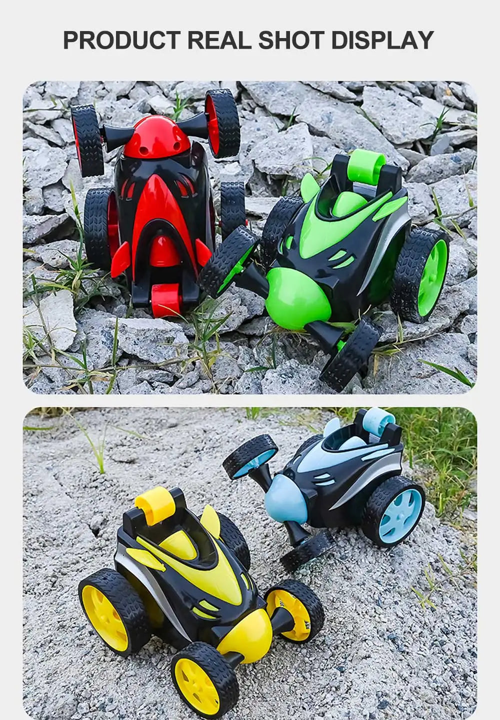 Remote Control Car - Rc Stunt Car, 360 Degree Rotation Racing Car, Flip and Roll