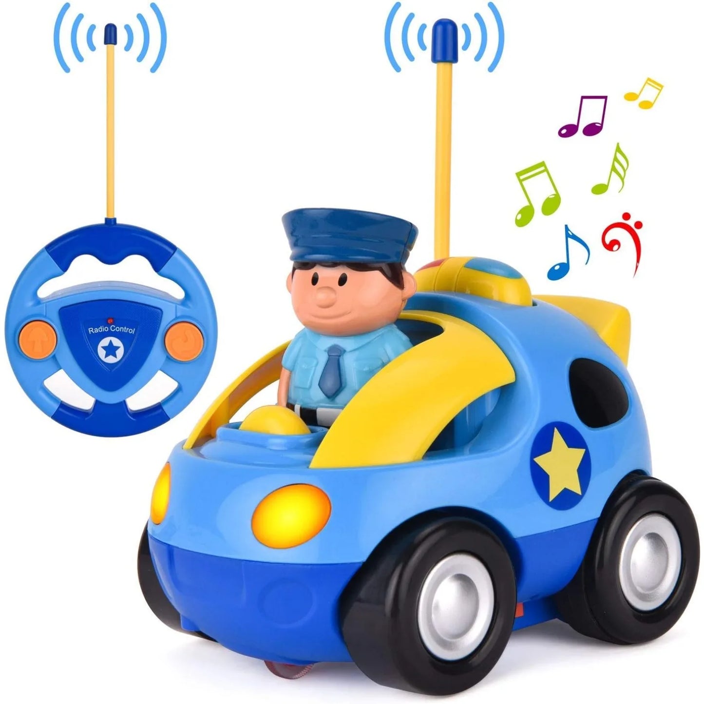 Toddlers Radio Control Toy with Driver Doll RC Race Car