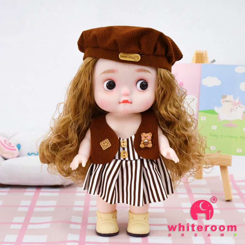 Dolls Toys Girl Doll Big Head Cute Baby Festival Gift Reborn Kids Dolls For Girls 25cm