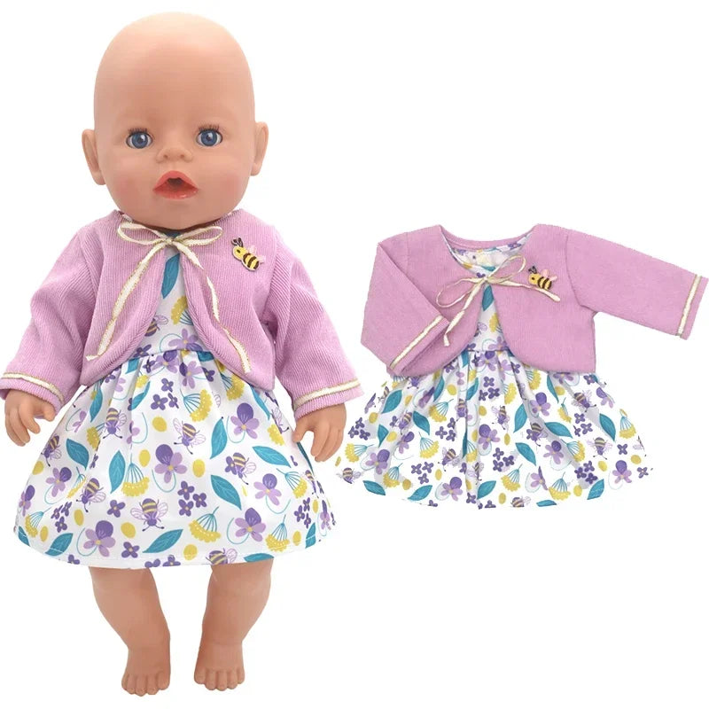 38cm Doll Clothes Pants Elephant Set for 17 Inch Doll Pajama Set Toys Wear