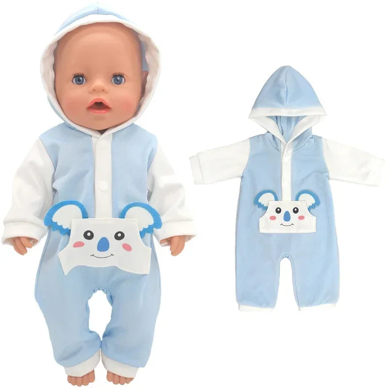 38cm Doll Clothes Pants Elephant Set for 17 Inch Doll Pajama Set Toys Wear