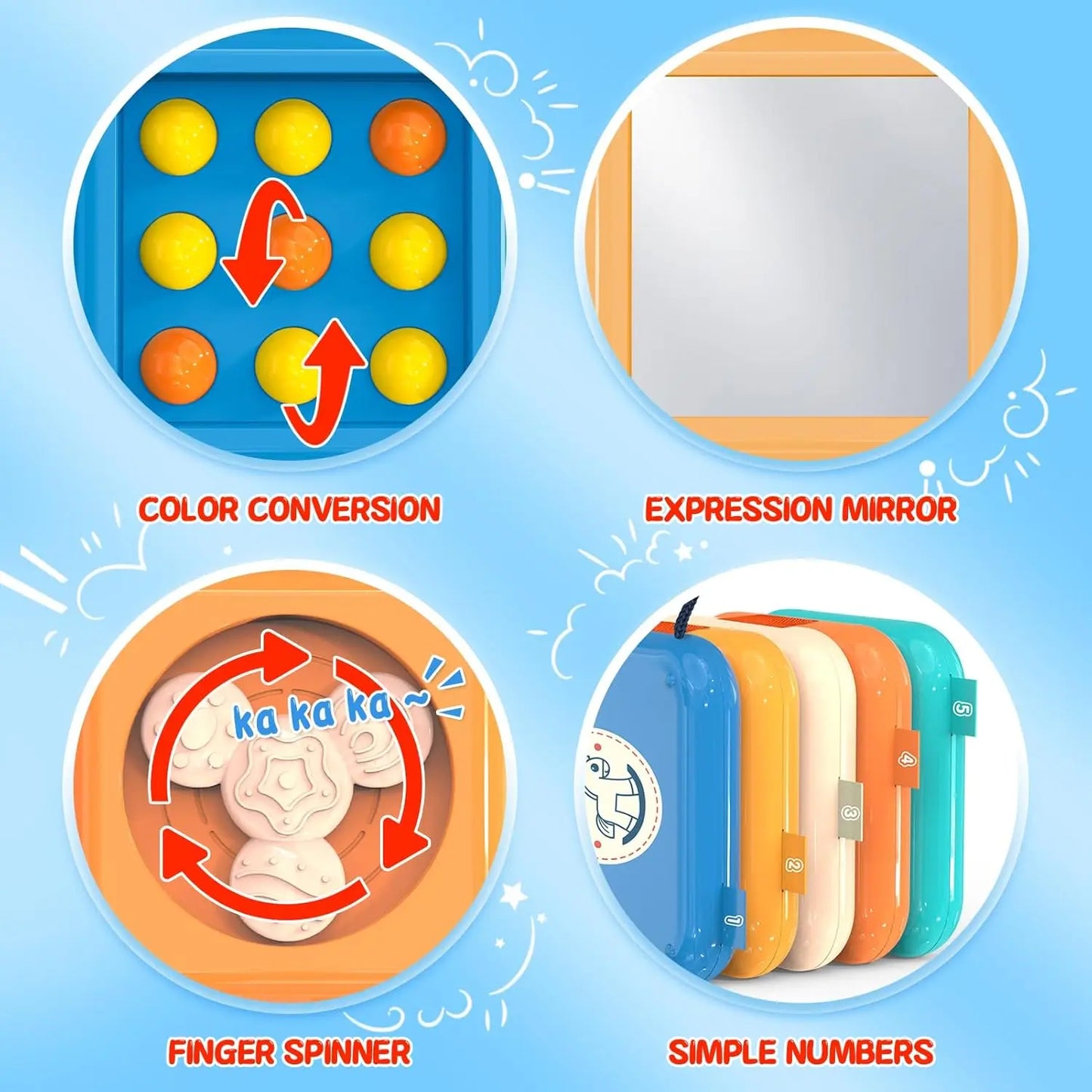 Toddlers Montessori Toys Busy Toys Early Education Sensory Toys  Folding Puzzle