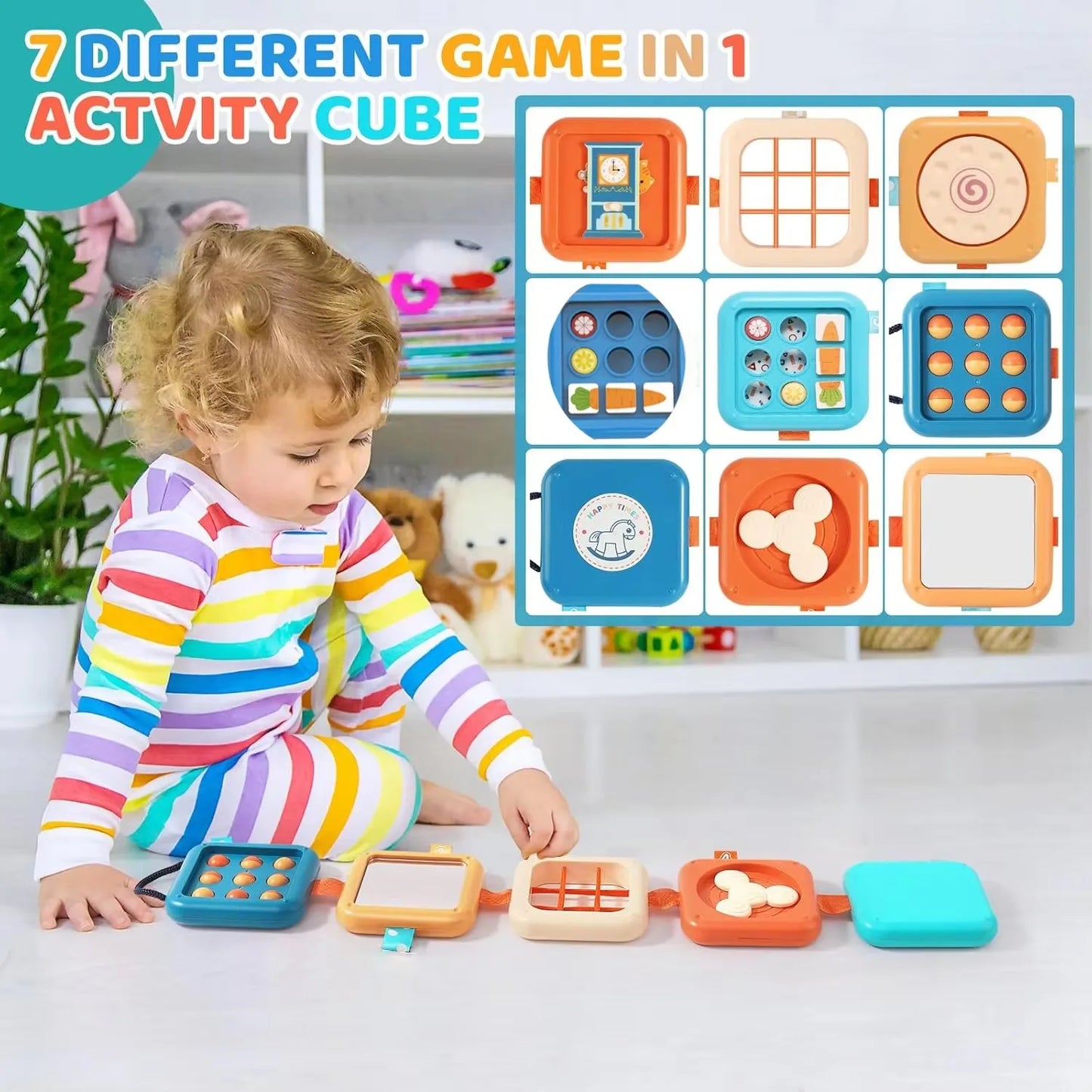 Toddlers Montessori Toys Busy Toys Early Education Sensory Toys  Folding Puzzle