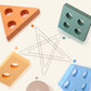 Montessori Toys For 3- 6 Year Old Boys Girls-Wooden Sorting & Stacking Toys