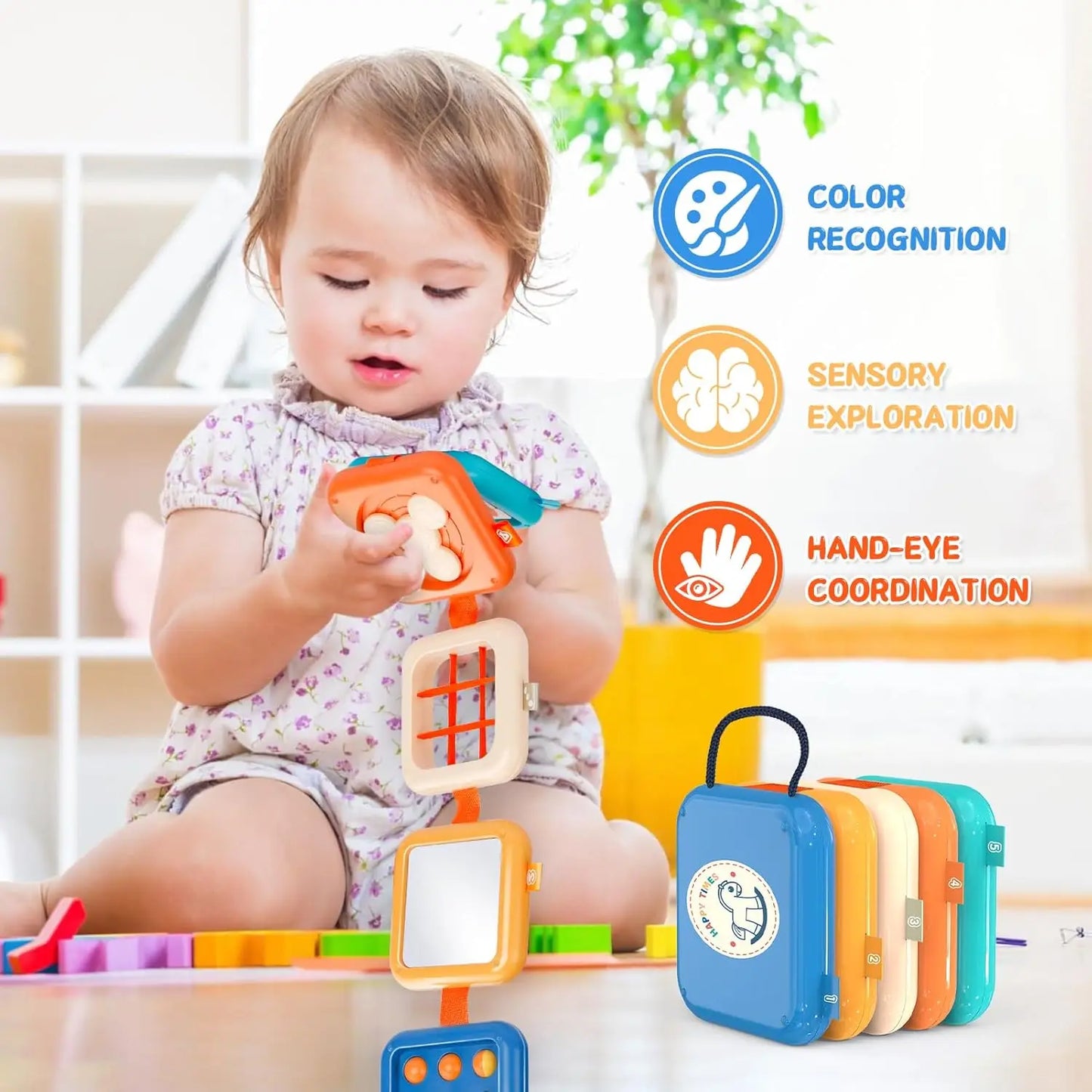 Toddlers Montessori Toys Busy Toys Early Education Sensory Toys  Folding Puzzle