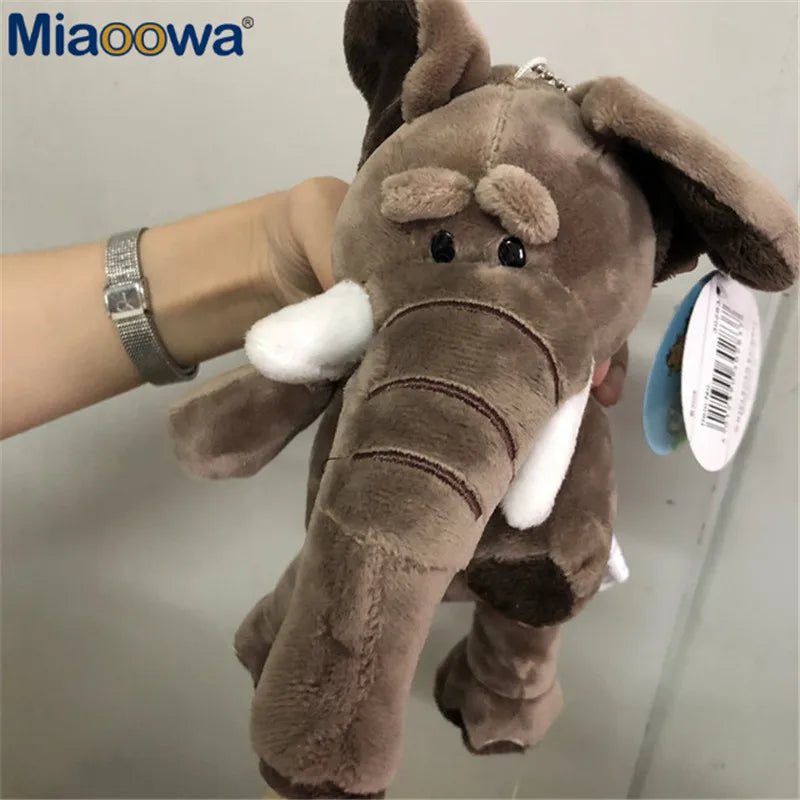25cm Cute Jungle Animal Plush Toys Stuffed Lion Elephant Giraffe Monkey