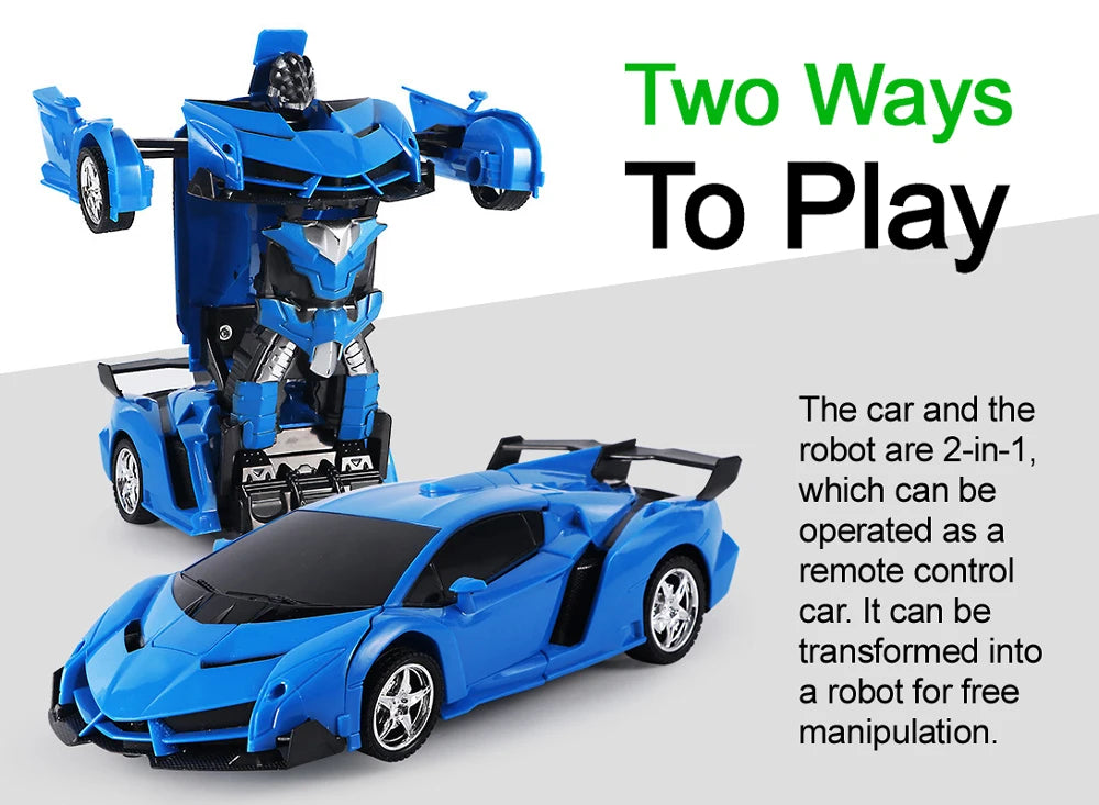 Electric RC Car 2 In 1 Transformation Robots Sports Vehicle