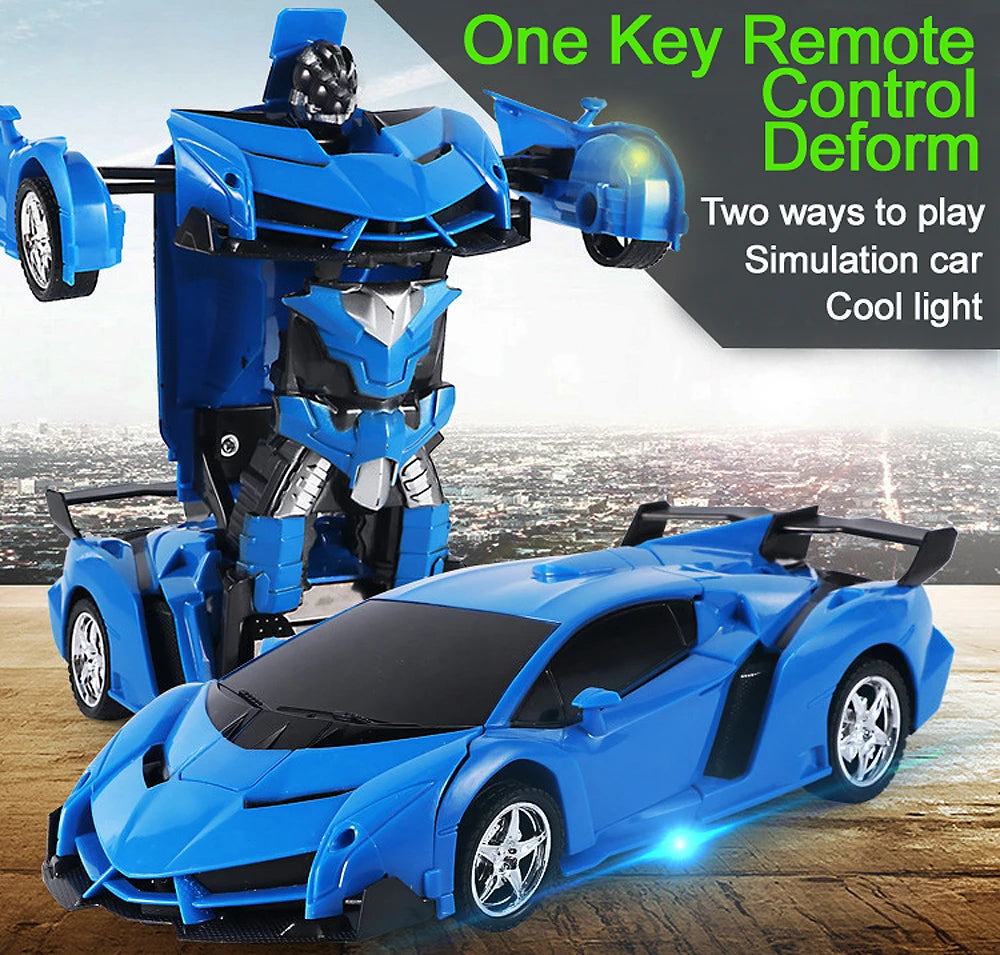Electric RC Car 2 In 1 Transformation Robots Sports Vehicle