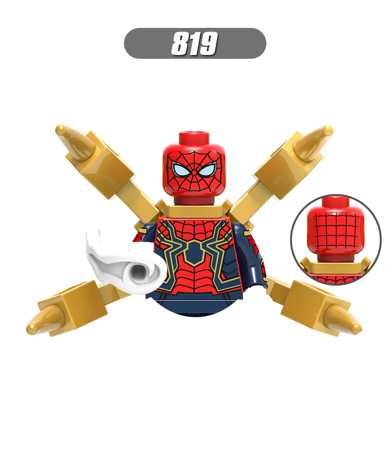 Marvel Iron Man, Spider-Man Building Blocks Mini Brick Toy