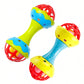 1pc random color Toddler Double-headed Hand Rattles Soothing Hand Grip Rattles Toys