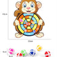 Child Montessori Toys for Kids 2 to 4 Years Old Cartoon Animal Dart Board Sticky Ball Family Interactive Educational Toys Baby