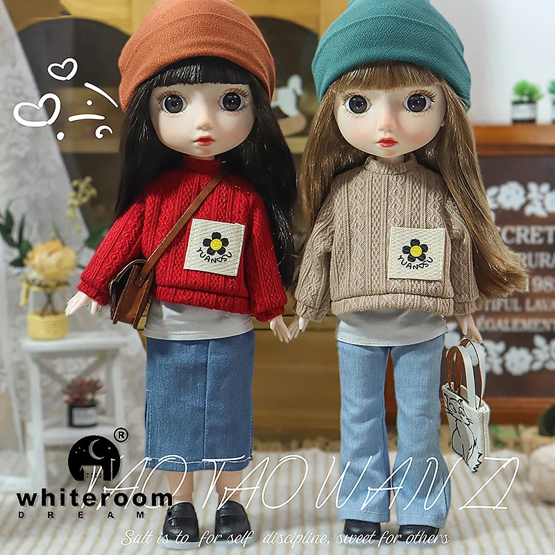 Dolls Toys Girl Doll Big Head Cute Baby Festival Gift Reborn Kids Dolls For Girls 25cm