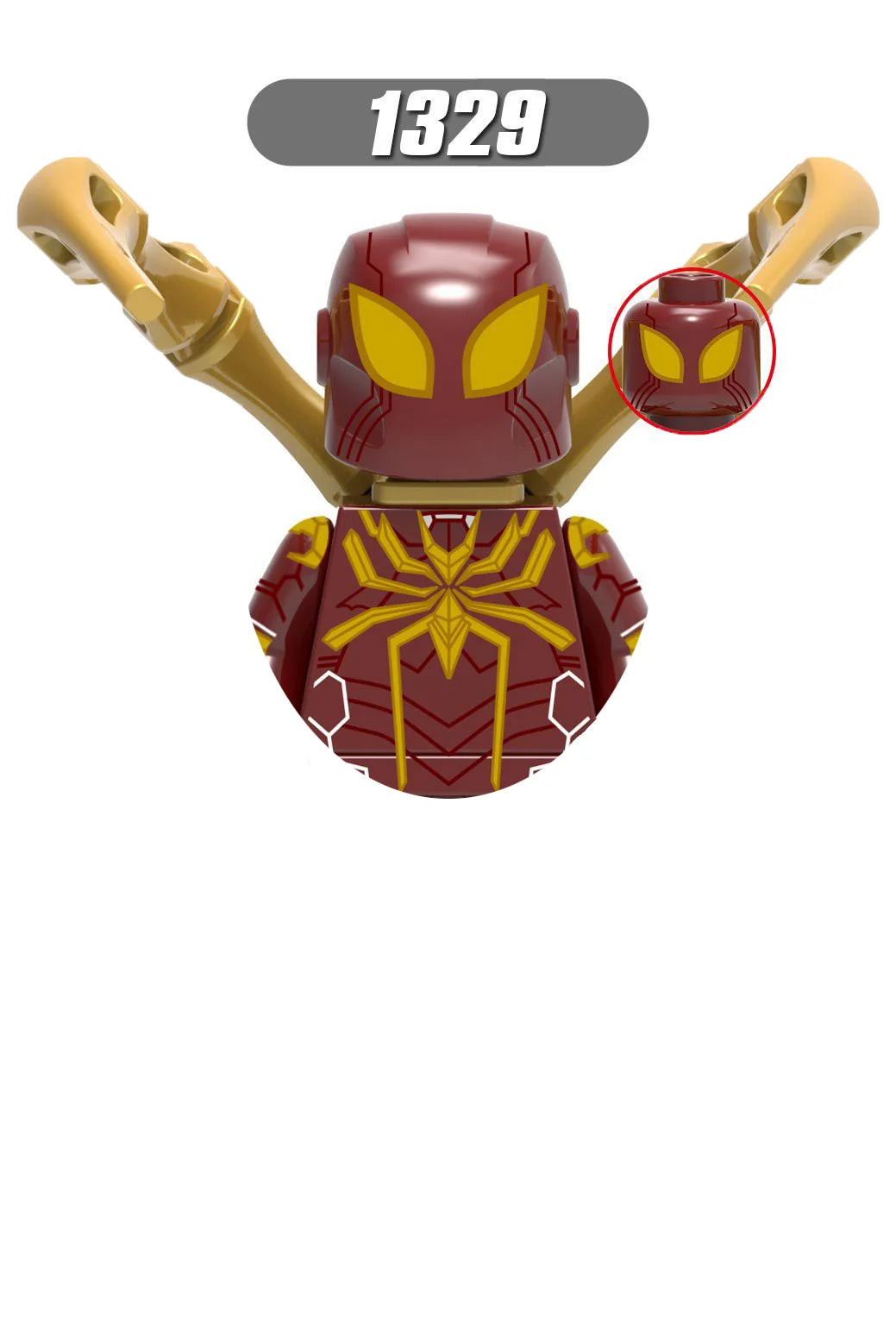 Marvel Iron Man, Spider-Man Building Blocks Mini Brick Toy