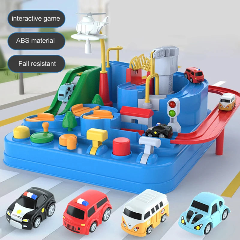 Racing Rail Car for Children Adventure Game Mechanical Interactive Train