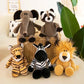25CM Jungle Animal Plush Toys Plush Dog Zebra Elephant Lion Fox Giraffe