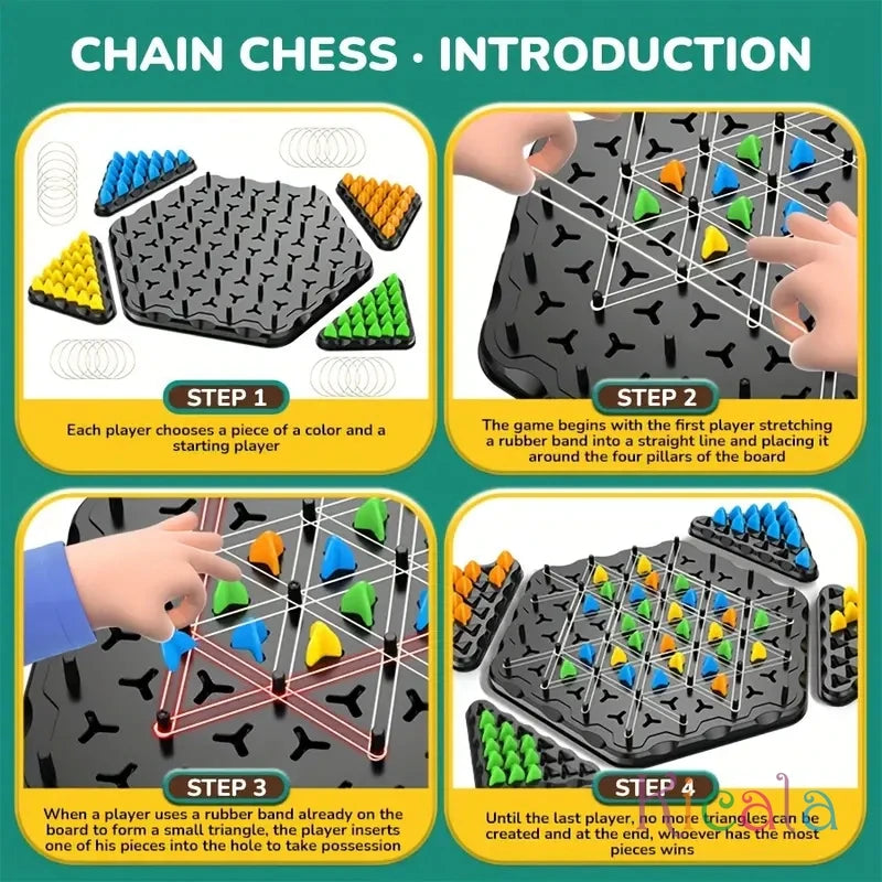 Triggle Rubber Board Game for Kids & Adults Wavelength Board Game