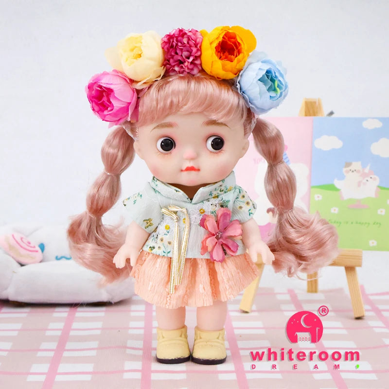 Dolls Toys Girl Doll Big Head Cute Baby Festival Gift Reborn Kids Dolls For Girls 25cm